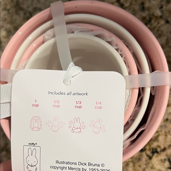 NWT Miffy ceramic measuring cups set - Picture 3 of 5